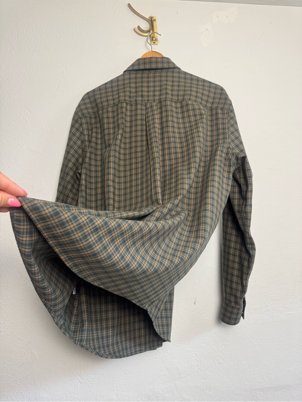 LL BEAN Traditional Fit Plaid Flannel Button Down Long Sleeve Shirt - Picture 5 of 7